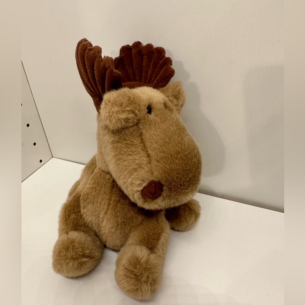 Sears Windsor Collection Milton the Moose brown Plush Toy 7" Stuffed Animal